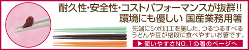 国内生産 業務用箸