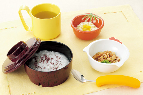 刻み食用小鉢盛りつけ例