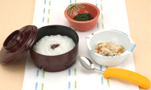 刻み食用小鉢盛りつけ例