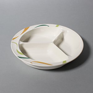 画像2: 三ッ仕切皿(自助食器)いろは (2)
