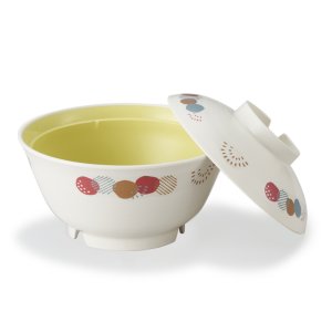 画像1: 飯椀（ポリプロピレン製）桜 内溜 (1)