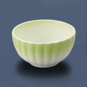 画像1: 丸小鉢 （有田焼）緑吹 (1)