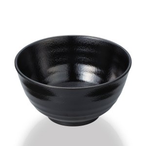 画像1: 多用丼(メラミン製) 黒曜 (1)
