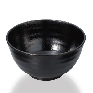 画像1: 多用丼(メラミン製) 黒曜 (1)