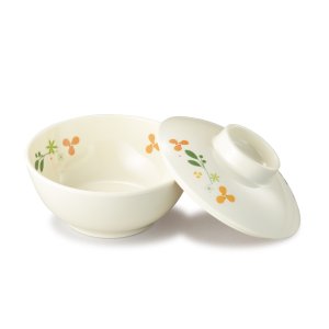 画像1: 小鉢蓋(メラミン製) 花小町 (1)